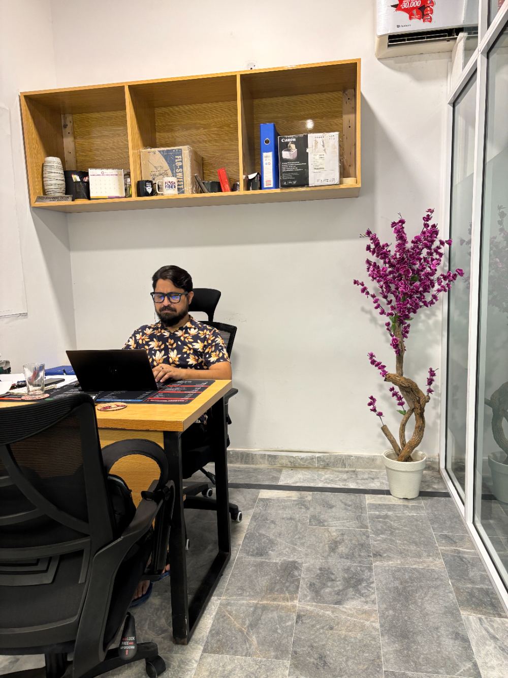 Namaz area with prayer mats at WorkHive
