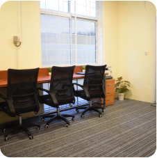 Furnished team office at WorkHive